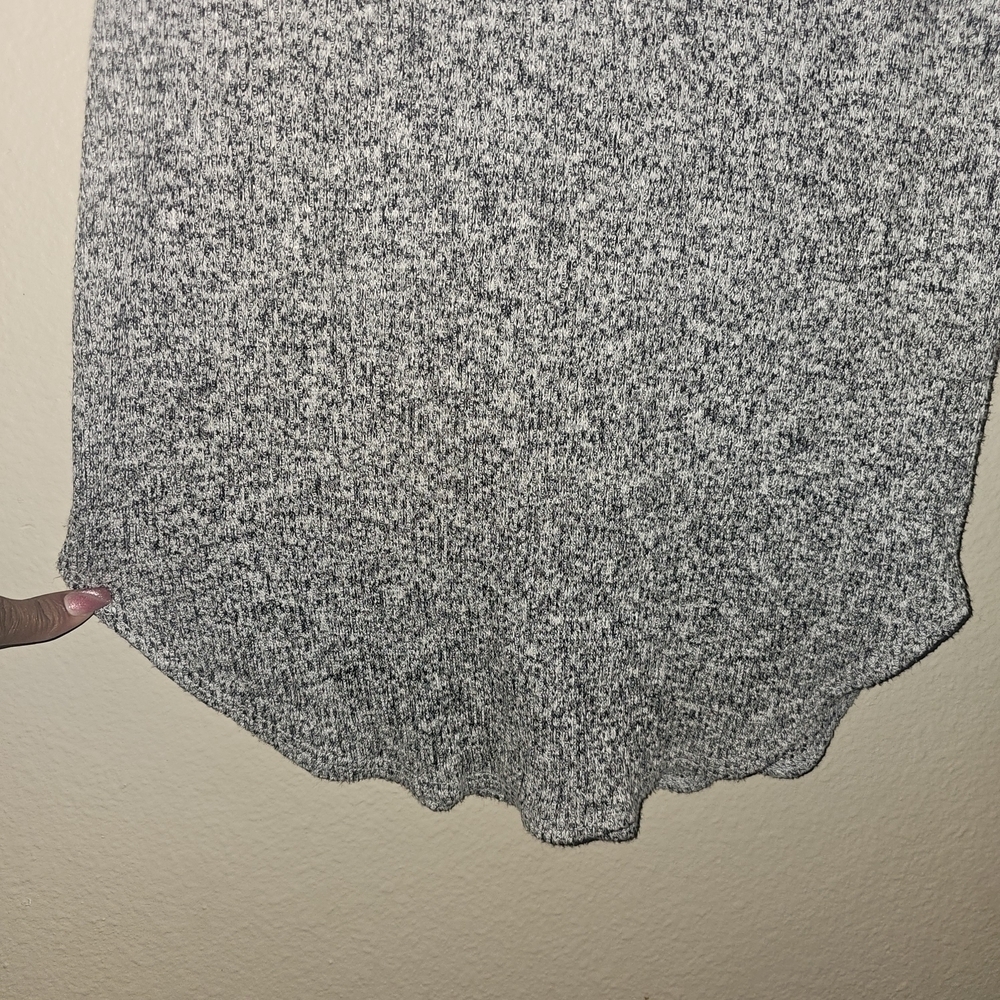 Better Be Gray and White Bodycon Dress Short Sleeve Crew Neck - Picture 7 of 10